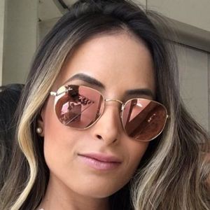 ray ban hexagonal copper